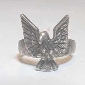 Stamped American Eagle Ring